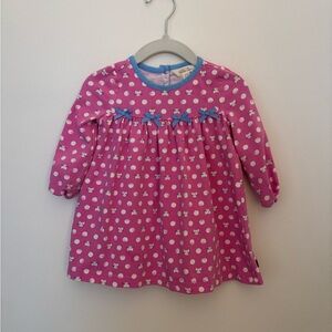 Matilda Jane Pink Dress with Blue Trim